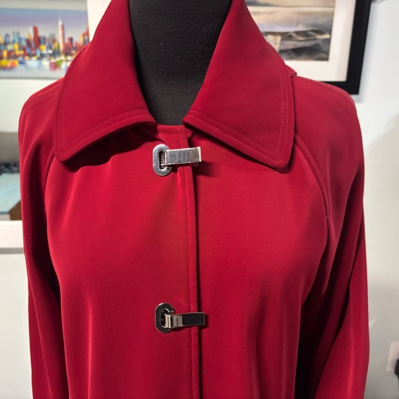 ❤️London Fog Red Riding Hood Rain Trench Coat-Small - Picture 3 of 6